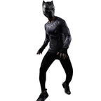 Black Panther Superhero Sport Men T-shirts Long Sleeve Tee - Azufun