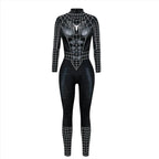 Black Peter B Parker Spider-man Cosplay Outfits Halloween Costume Women Jumpsuit - Azufun