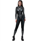 Black Peter B Parker Spider-man Cosplay Outfits Halloween Costume Women Jumpsuit - Azufun