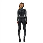Black Peter B Parker Spider-man Cosplay Outfits Halloween Costume Women Jumpsuit - Azufun