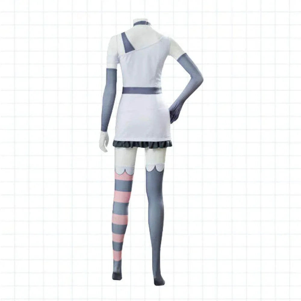Black White Hazbin Hotel Adult Cosplay Costume Outfits Halloween Carnival Suit - Azufun