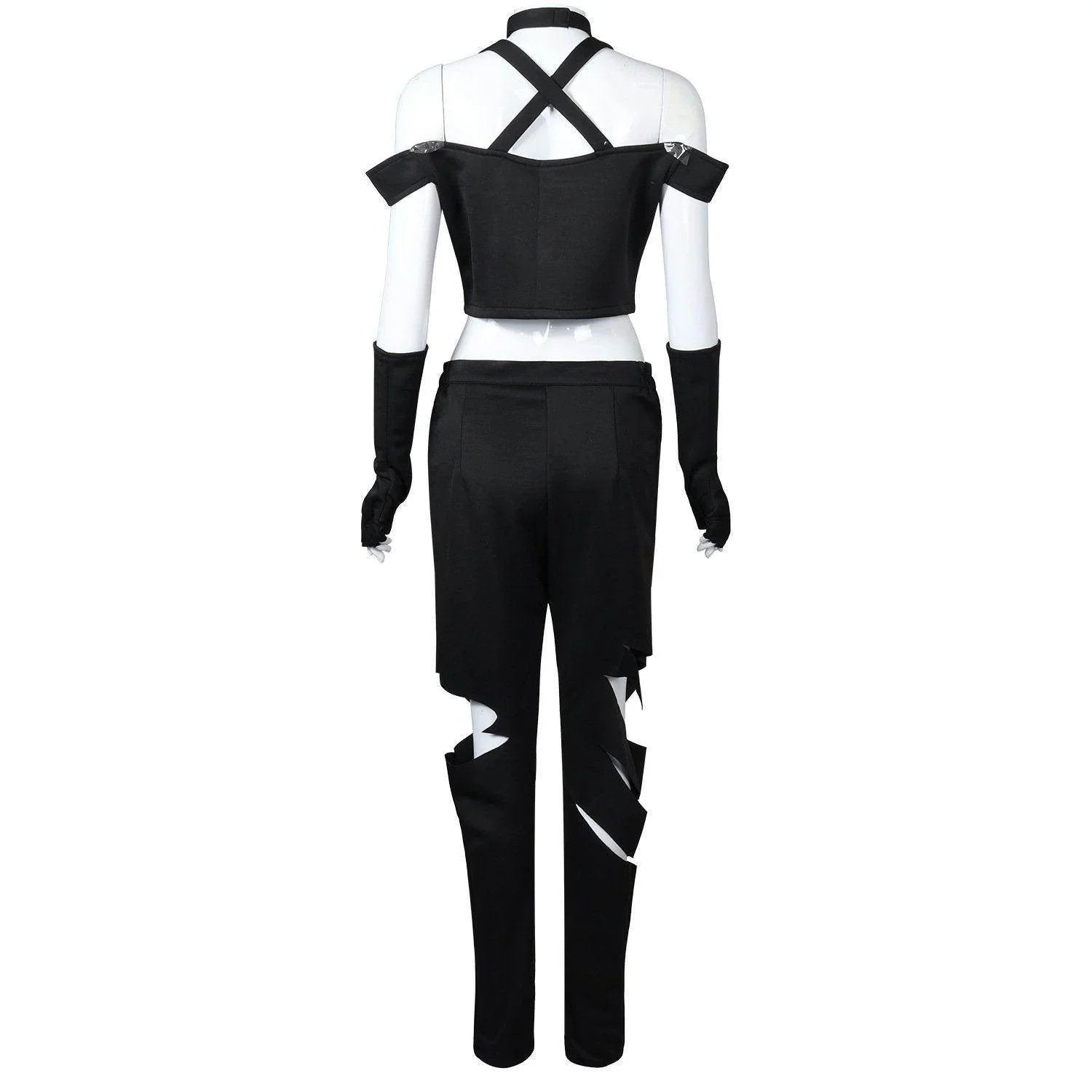 Black White Hazbin Hotel Adult Cosplay Costume Outfits Halloween Carnival Suit - Azufun