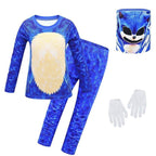 Boys Long Sleeve Cartoon Pants Set Sonic the Hedgehog Print costumes Set - Azufun