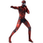 Carnage Red Rubies Venom Spider-Man Costume Cosplay Jumpsuit Superhero Bodysuit Halloween Suit Zentai For Adult Kids - Azufun
