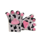 BuyChildren Fog Rabbit Claw Paw Fleece Kigurumi Gloves Now Cheaper With 3 - 5 Days Ship - PajamasBuy