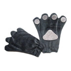 BuyChildren Fog Rabbit Claw Paw Fleece Kigurumi Gloves Now Cheaper With 3 - 5 Days Ship - PajamasBuy