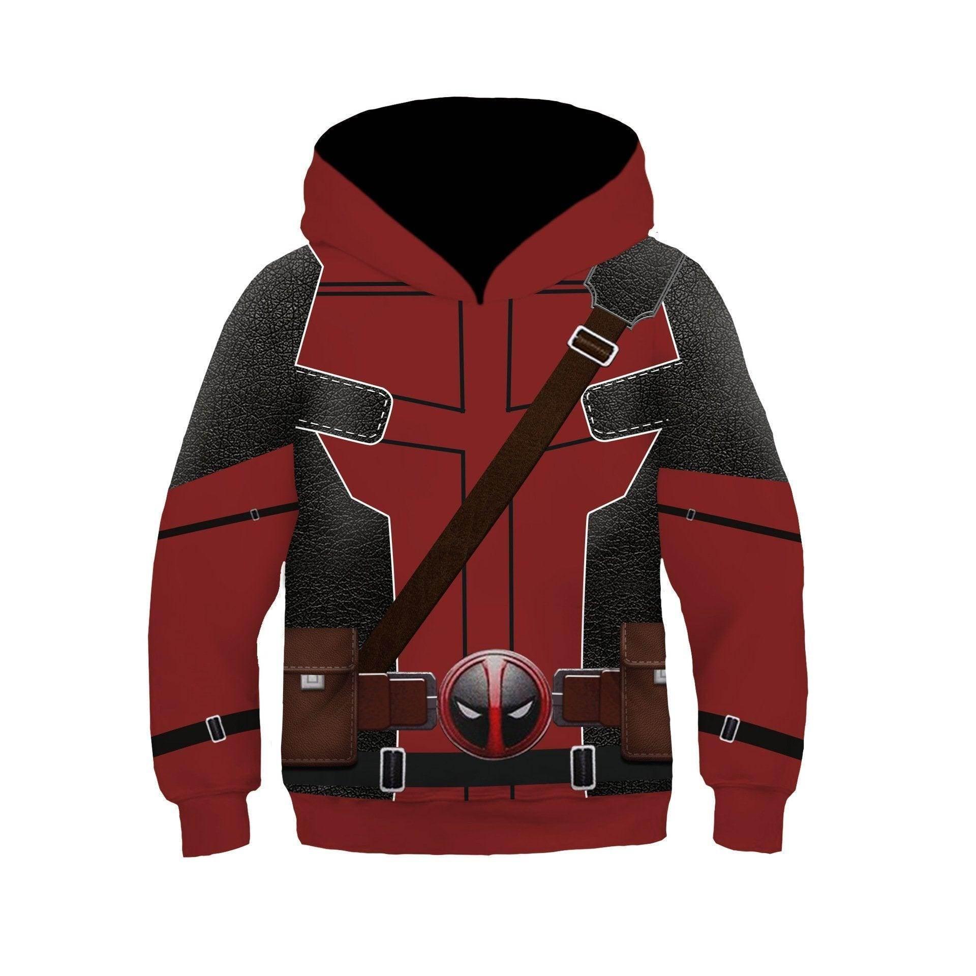 Deadpool and Wolverine Children 3D cartoon Sweater Jumpsuit cosplay - Azufun
