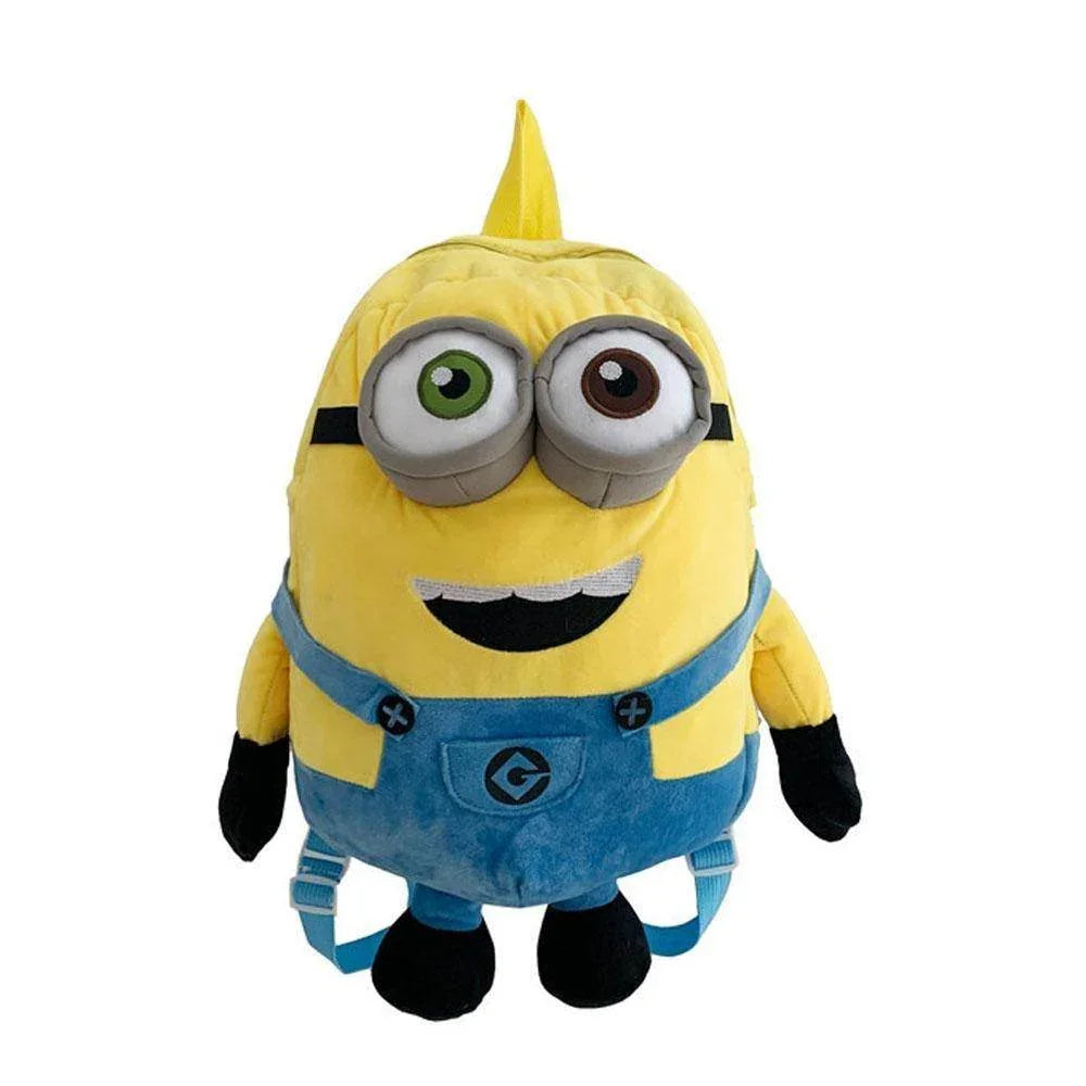 Despicable Me Minions Plush school bag large capacity student cartoon backpack - Azufun