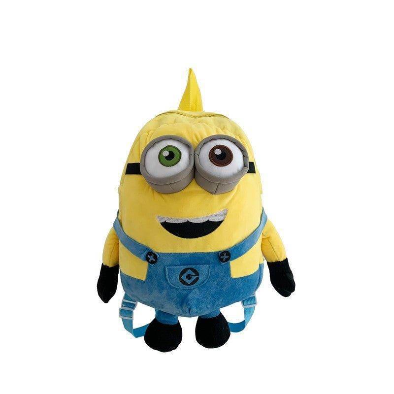 Despicable Me Minions Plush school bag large capacity student cartoon backpack - Azufun