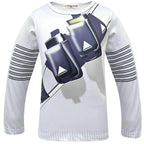 DJ Marshmello Chris Comstock Costume Top Pants Mask for Kid - Azufun