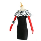 Evil Madame Costume Cruella De Vil cosplay dress 101 Dalmatians - Azufun