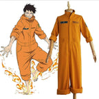 Fire Force Shinra Kusakabe Cosplay Costumes Anime Uniform Halloween Suit Outfit Sets Dress Up For Adults - Azufun