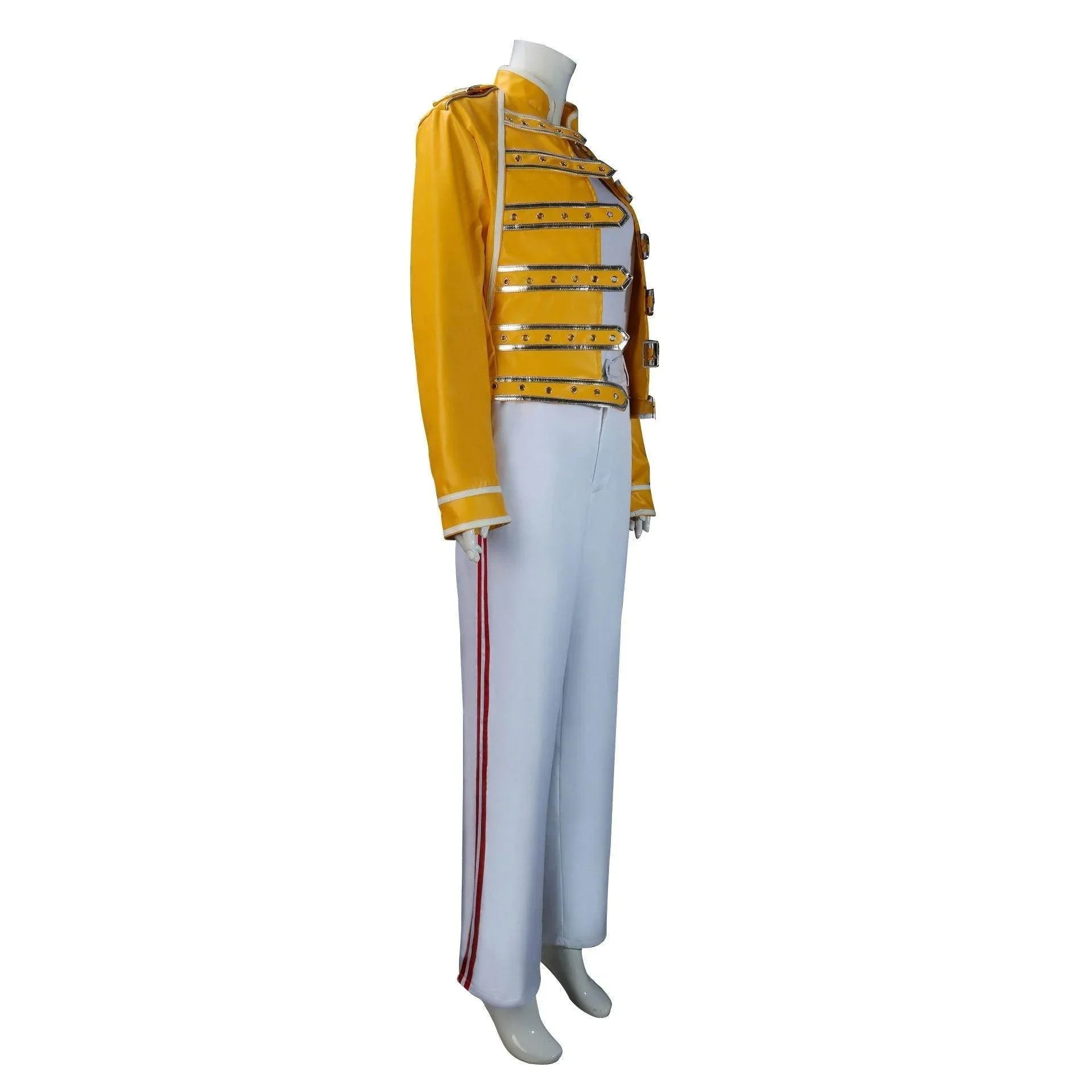 Freddie Mercury Cosplay Costume Queen's Lead Singer Outfit for Adults - Azufun