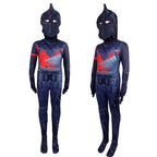Game Fortnite Black Knight Kids Jumpsuit Outfit Carnival Suit Cosplay Costume - Azufun