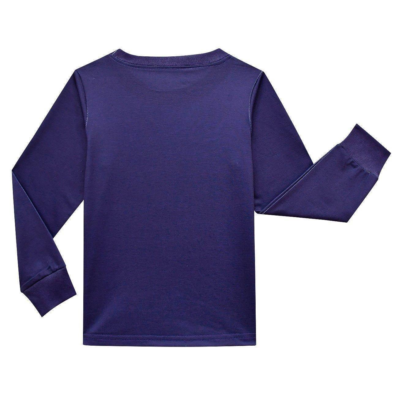 Godzilla Vs Kong Printed Two-piece Boy Long-sleeved Trousers Pajamas - Azufun