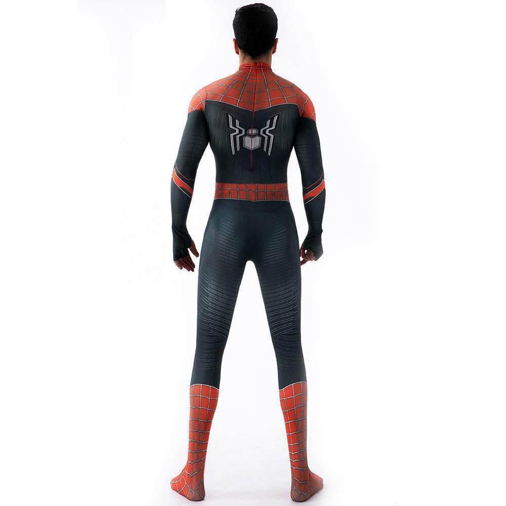 Halloween Cosplay Peter B Parker Spiderman Jumpsuit Superhero Tights Costume Suit Zentai For Adult Kids - Azufun