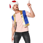 Halloween Mushroom Kingdom Red Dot Mushroom Head Captain Chino Acting Prop Costume - Azufun