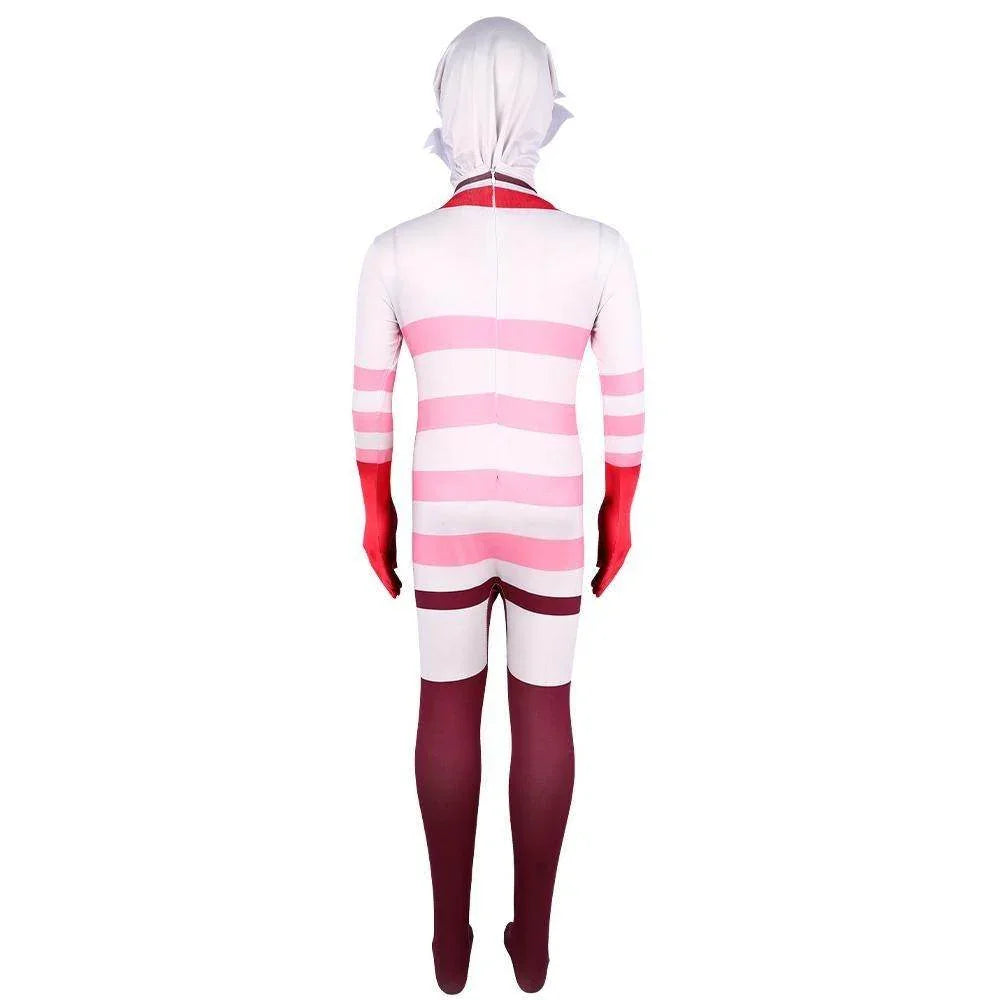 Hazbin Hotel Angel Dust AD Jumpsuit Adult Kids Cosplay Costume Carnival - Azufun