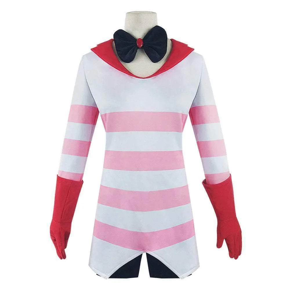 Hazbin Hotel Angel Dust Cosplay Costume Anime Halloween Suit Outfit Sets Dress Up For Women - Azufun