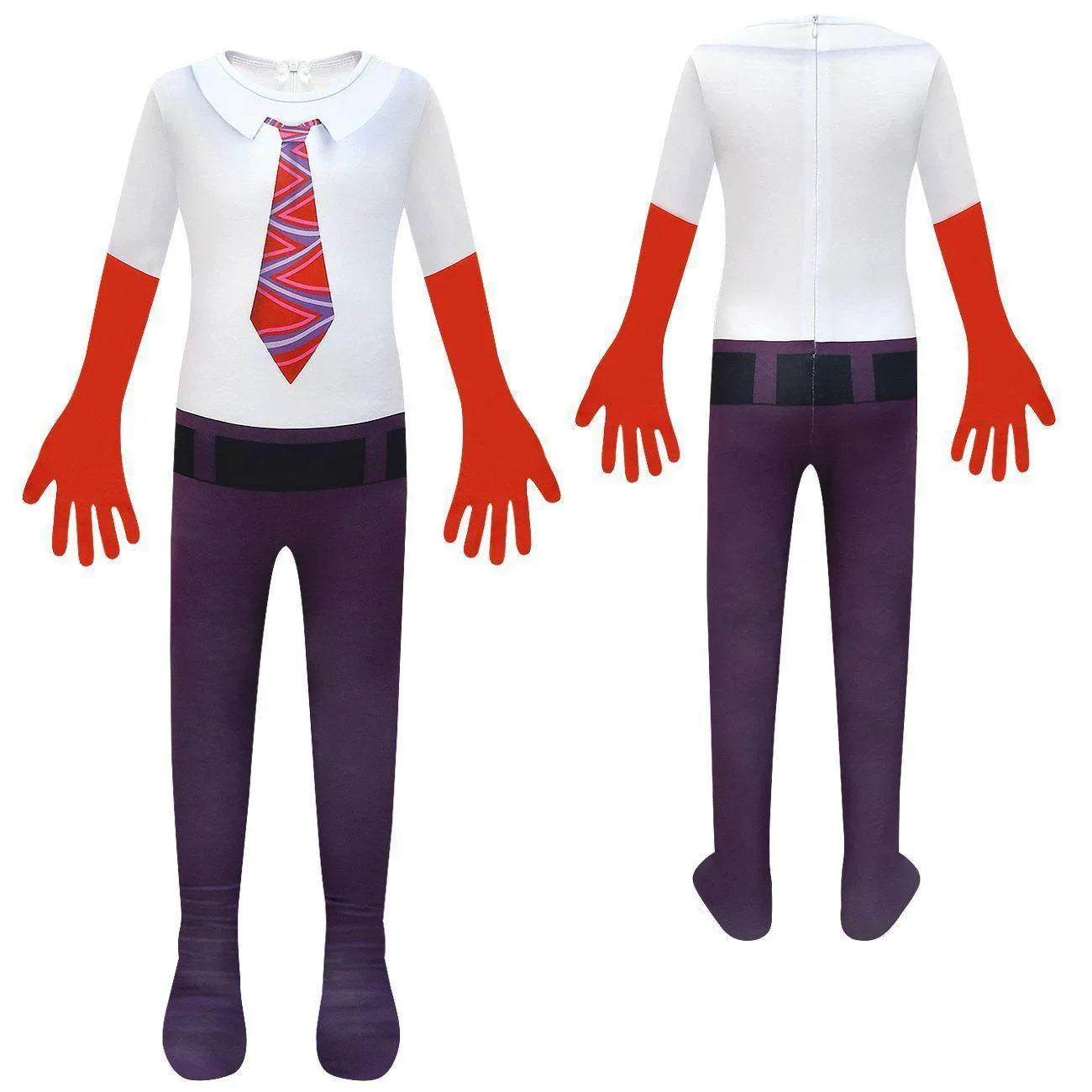 Inside Out Anger Cosplay Jumpsuit for Boys Kids' Zentai Costume - Azufun