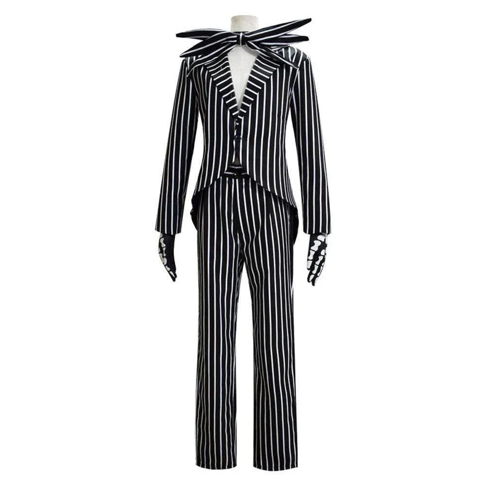 Jack Skellington Couples Costume Nightmare Before Christmas For Women Men - Azufun