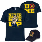 John Cena Costume Set With T-shirt Hat for Adult Kids Boys - Azufun