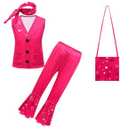 Barbie Movie Margot Barbie Set Halloween Outfits Cosplay Costume Kids