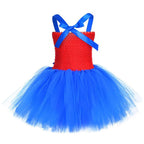 Super Mario Bros Mario Luigi Cartoon Halloween Suit Cosplay Tutu Dress