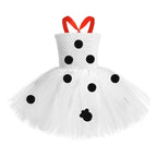 Kids Girls Dalmatian Costume Tutu Dress Set Halloween Animals Dress up