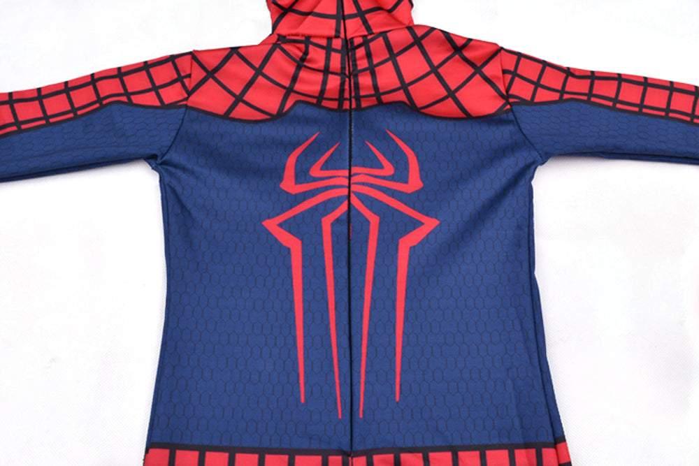 Kids Spiderman Costume Children Superhero Cosplay Party Full Bodysuit