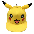 Pokemon Yellow Cute Elf Pikachu Big Face with Ears Trucker Hat - Azufun