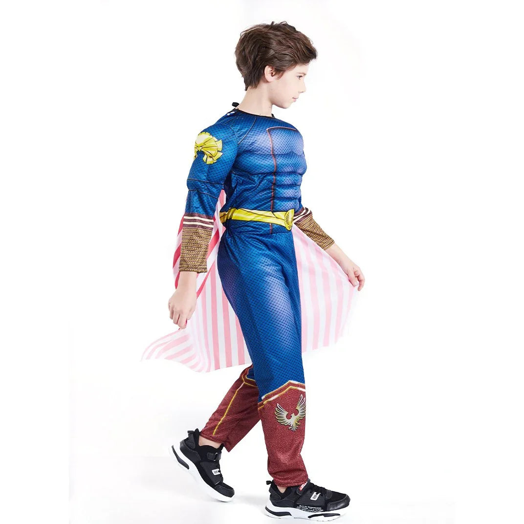 Kids The boys homelander costume cosplay set jumpsuit - Azufun