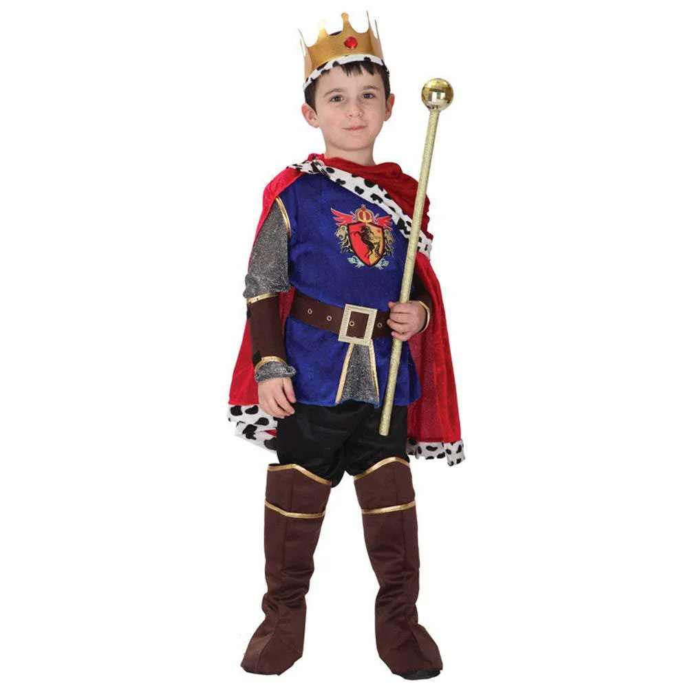 Kids Halloween Cosplay Costume King Prince Boys Dress Up Partywear