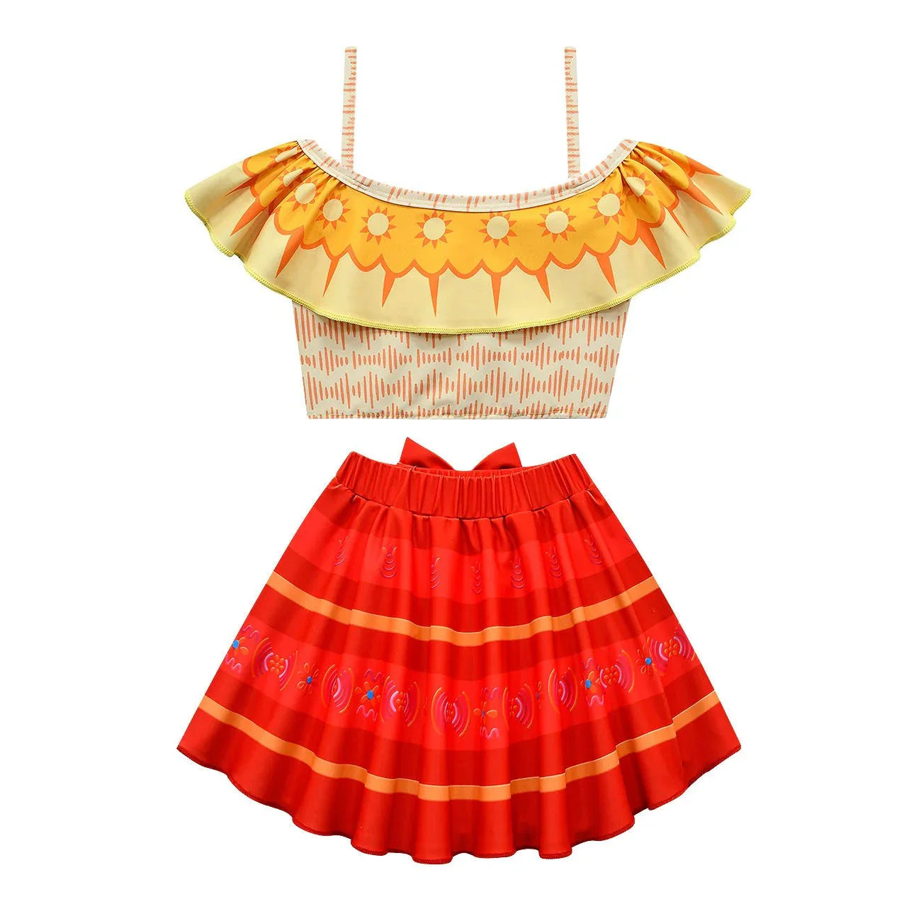 Encanto Dolores Swimsuits Girls Swimwear Ruffles Beach Surf Swimming Tankini Set