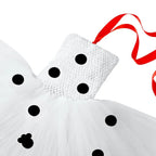 Kids Girls Dalmatian Costume Tutu Dress Set Halloween Animals Dress up