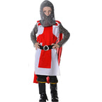Boy's Roman Knight Warrior Role Playing Kids Halloween Cosplay Children's Soldier Gladiator Costumes - Azufun