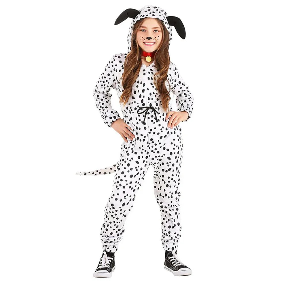Kids Puppy Onesies Jumpsuit Cosplay Dog Halloween Xmas Hooded Costume