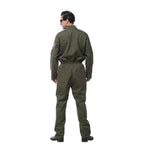 Mens Top Gun Jumpsuit Costume Adult Flight Suit Pilot Aviator Uniform