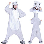 Adult Unisex Hippo Onesies Hoodie Kigurumi Costume Pajamas
