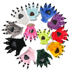 Unisex Onesies Warm Plush Animal Hands Claw Paw Furry gloves Kigurumi