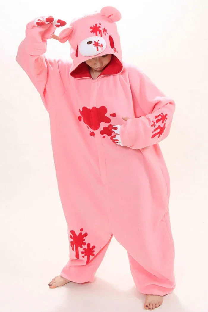 Alice in Wonderland Bear Kigurumi Onesies Pajamas Costume