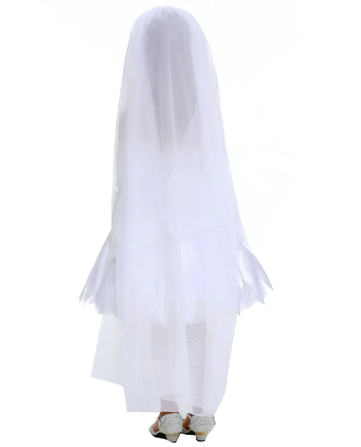 Child Girls Halloween White Angel Ghost Bride Cos Princess Dress