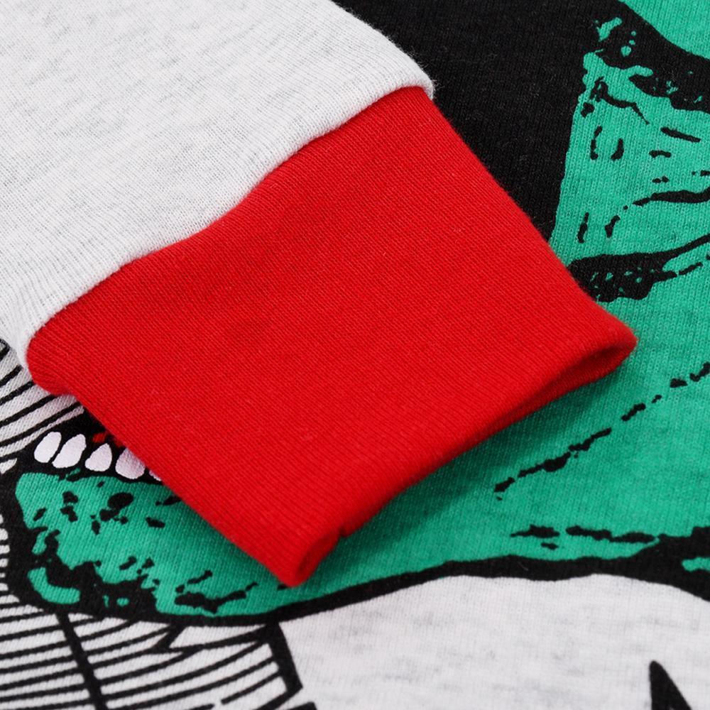 Boys and girls long-sleeved trousers warm home wear pajamas