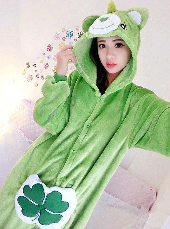 Care Bear Kigurumi Pajamas Hoodie Costume Animal Flannel Onesies