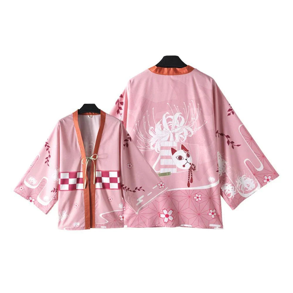 Cosplay Costume Haori Kimono Bathrobe Cloak Pajama Halloween costume for kids and parents