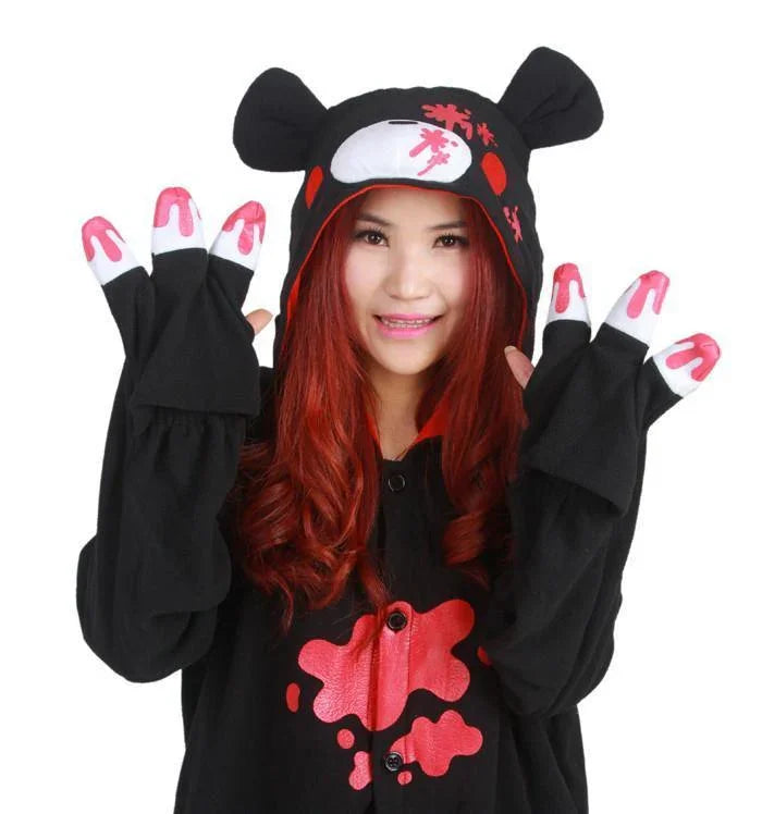 Alice in Wonderland Bear Kigurumi Onesies Pajamas Costume