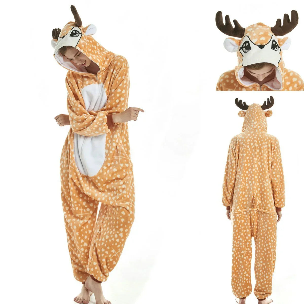 Adult New Deer Kigurumi Onesies Pajamas Costume
