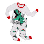 Boys and girls long-sleeved trousers warm home wear pajamas