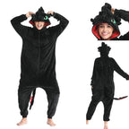Cartoon Dragon Kigurumi Onesies For Adult Costumes Pajamas - Azufun