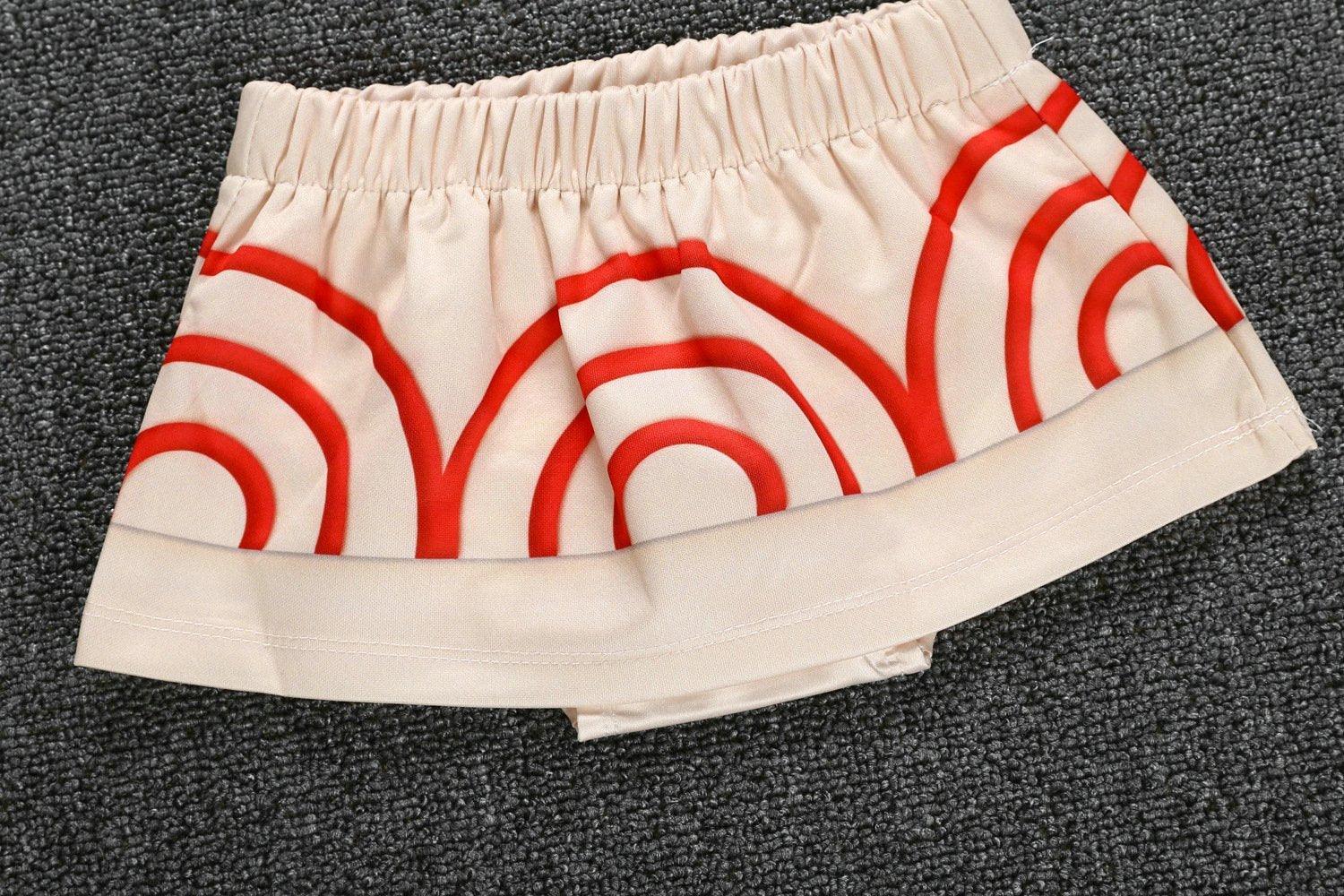 Kids Day Moana Halter Sling Apron Dress Pants Set for Toddler and Girl - Azufun